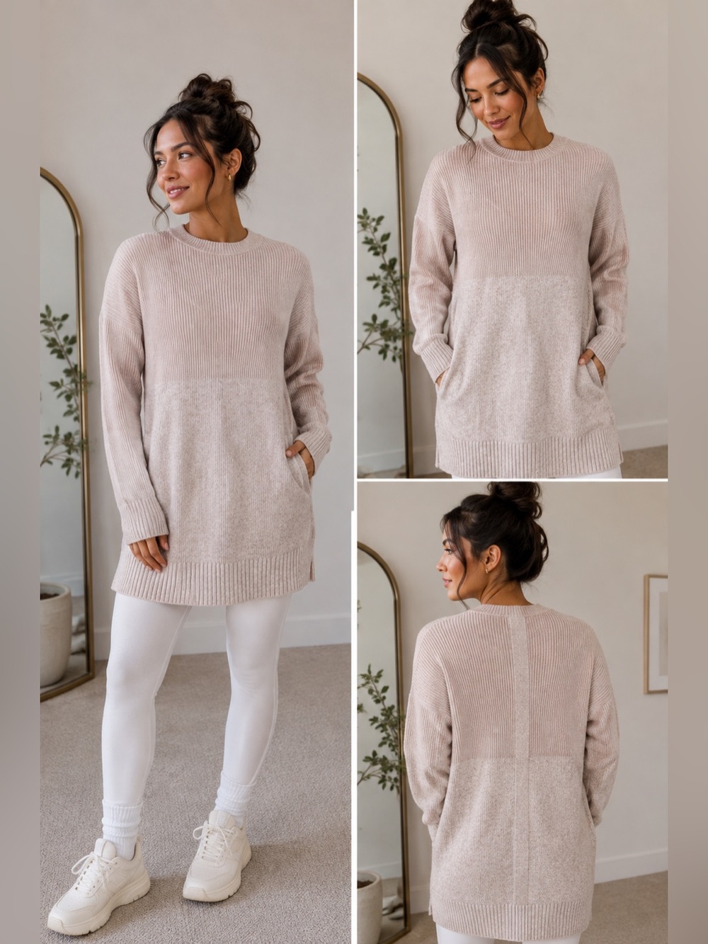 Lululemon Restful Intention Sweater Cashmere Wool Blend Pink XS/S
